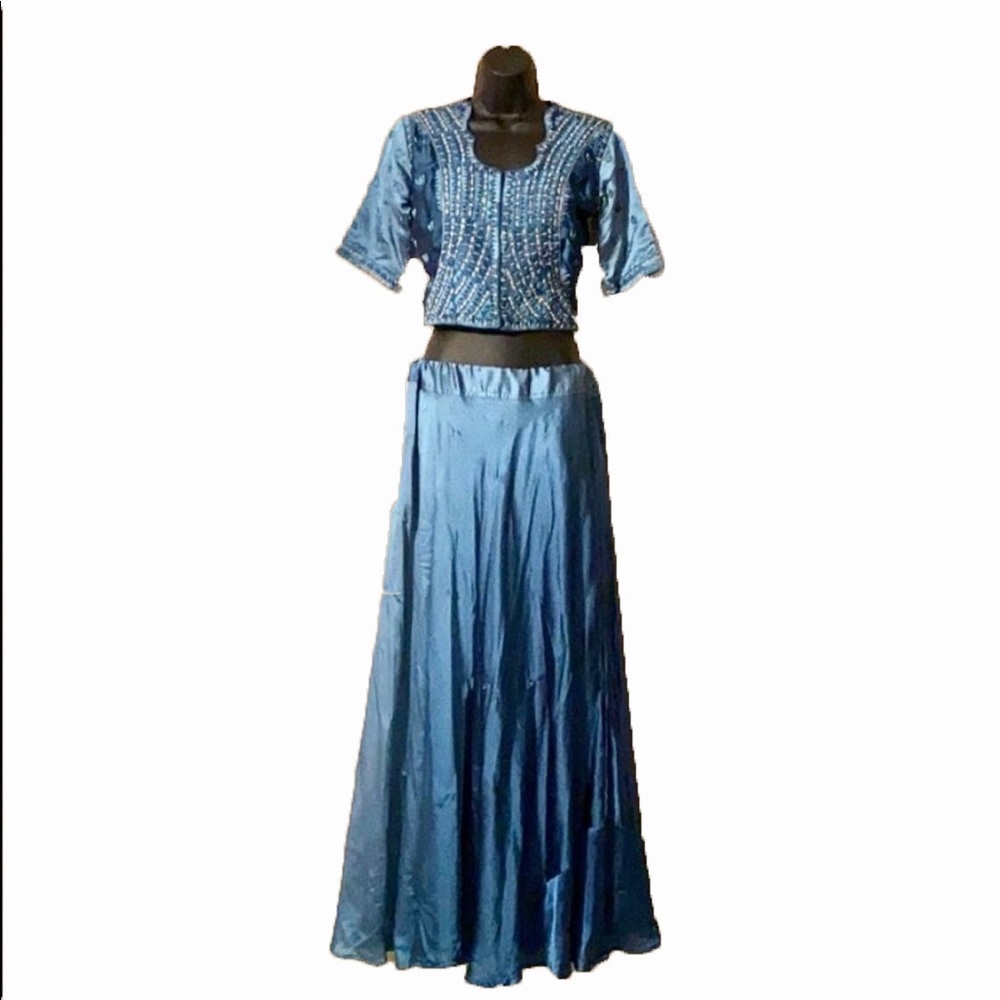 Indian Lehenga - Chameleon Teal